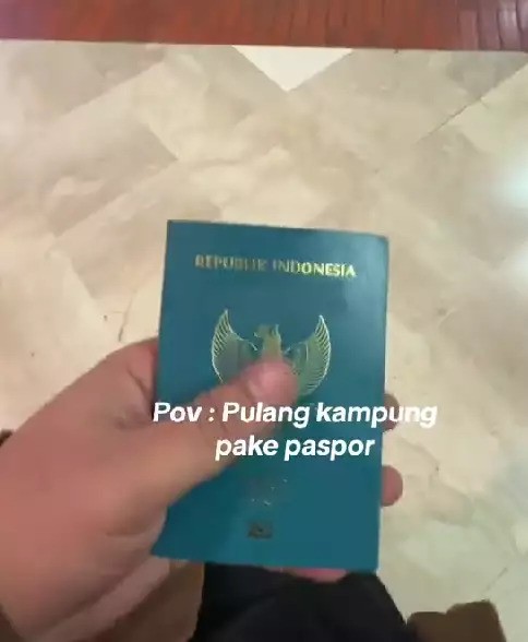 tiktok pulang kampung pakai paspor