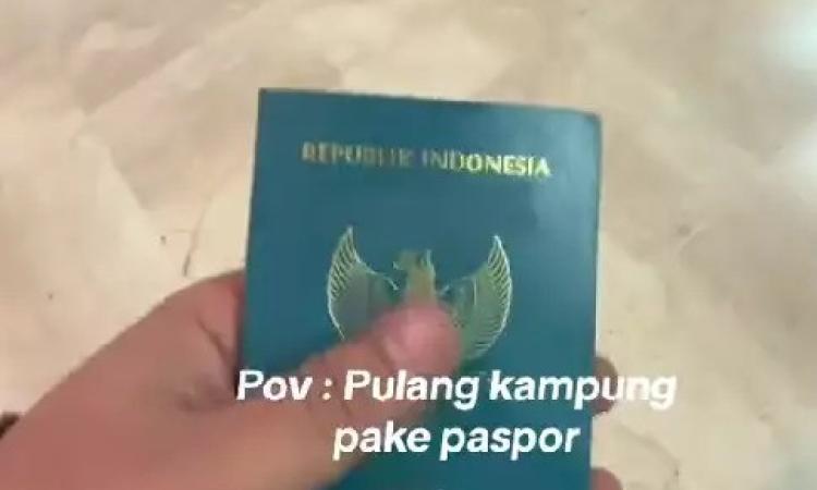 tiktok pulang kampung pakai paspor